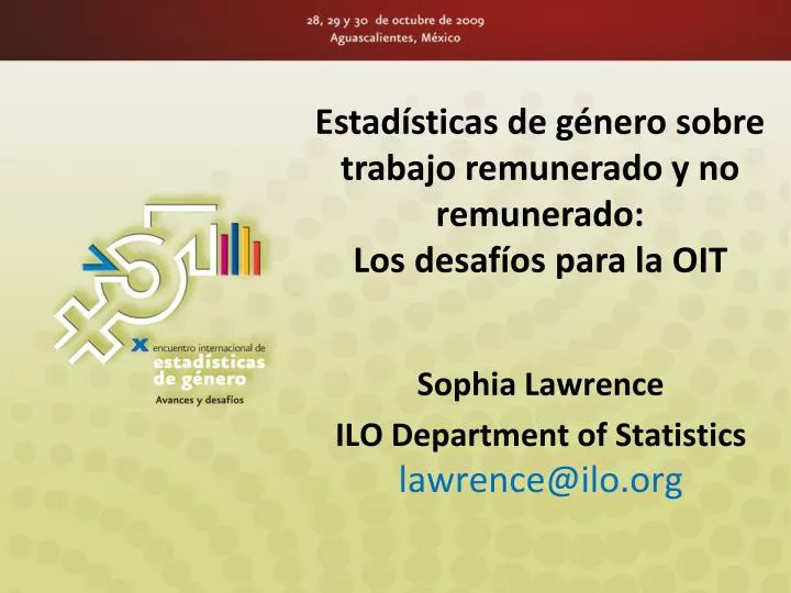 estad sticas de g nero sobre trabajo remunerado y no remunerado los desaf os para la oit