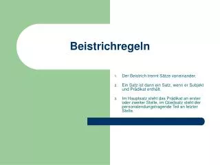 beistrichregeln
