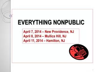 EVERYTHING NONPUBLIC