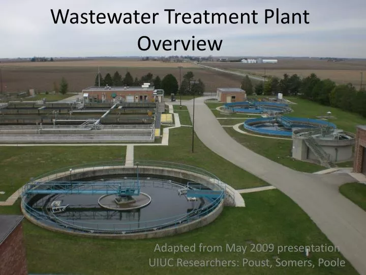 wastewater treatment plant overview