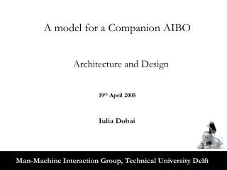A model for a Companion AIBO