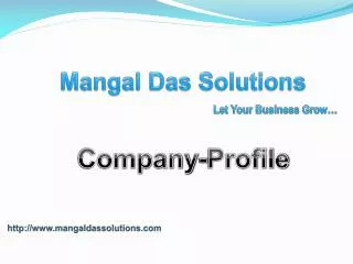 Mangal Das Solutions