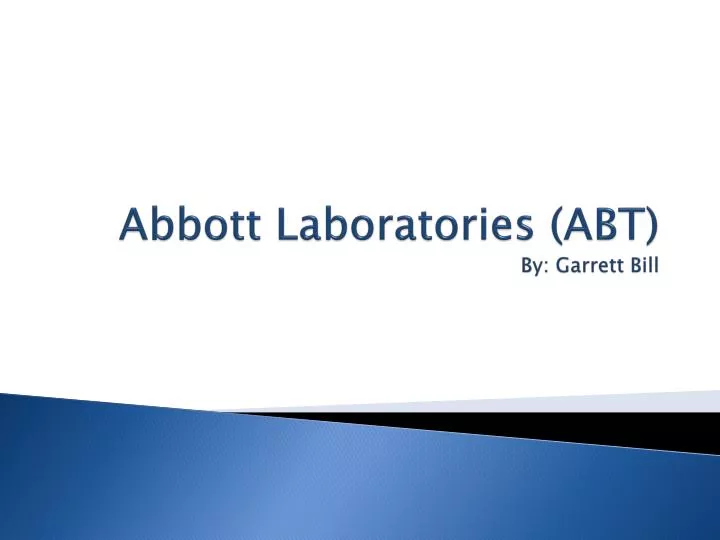 abbott laboratories abt by garrett bill