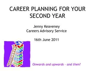CAREER PLANNING FOR YOUR SECOND YEAR