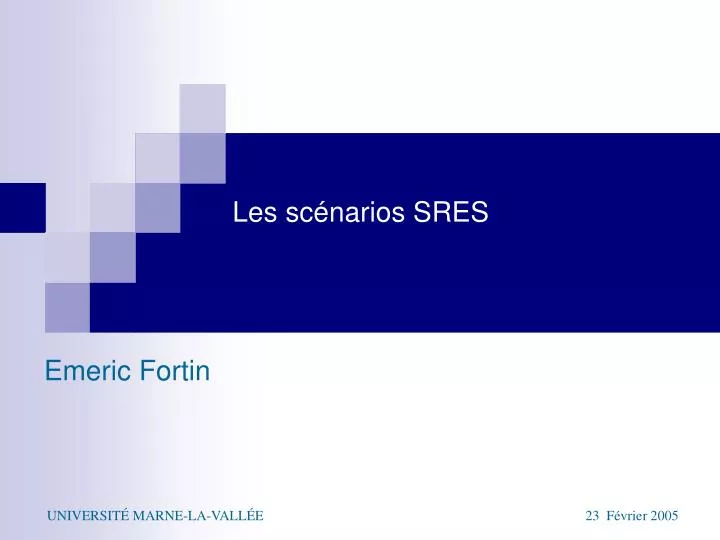 Ppt Les Sc Narios Sres Powerpoint Presentation Free Download Id