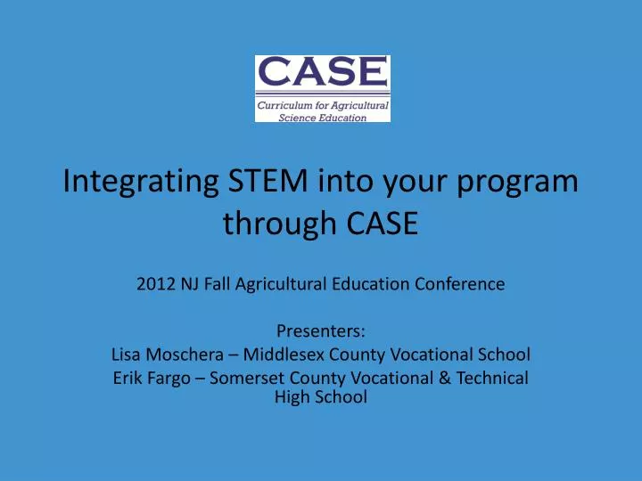 integrating stem into your program through case
