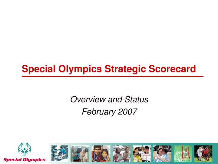 special olympics strategic scorecard