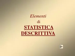 elementi di statistica descrittiva