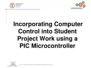 Incorporating Computer Control into Student Project Work using a PIC Microcontroller