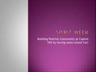 Spirit Week