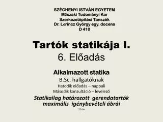 tart k statik ja i 6 el ad s