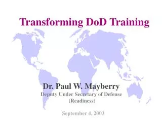 Transforming DoD Training