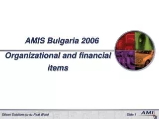 AMIS Bulgaria 2006