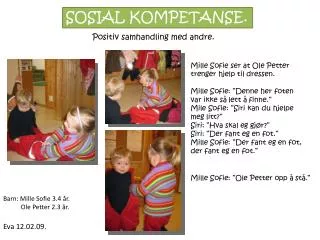 positiv samhandling med andre