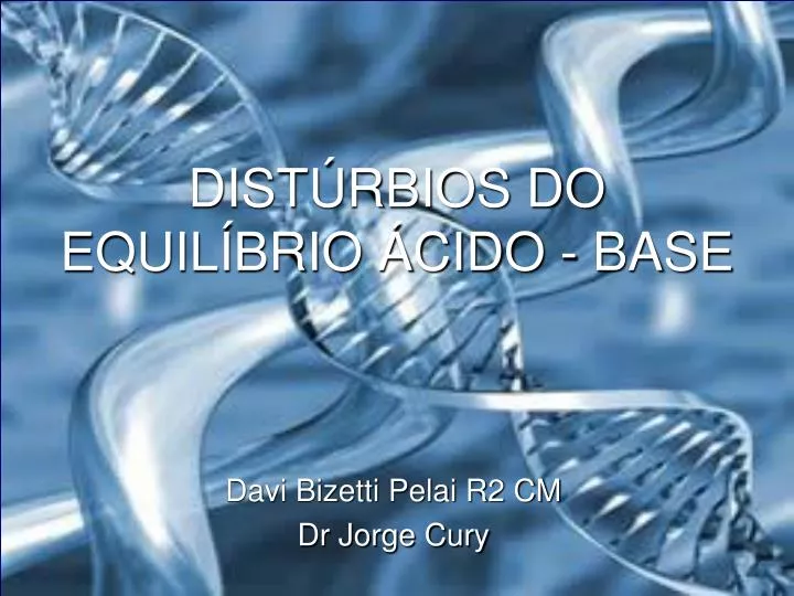 dist rbios do equil brio cido base