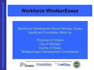 Workforce WindsorEssex