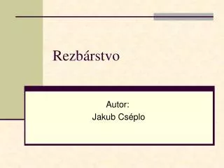 rezb rstvo