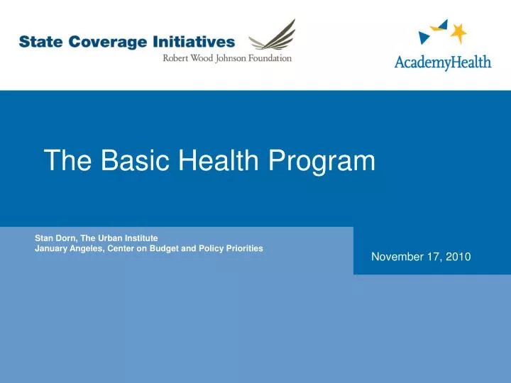 the basic health program