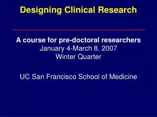 UC San Francisco School of Medicine