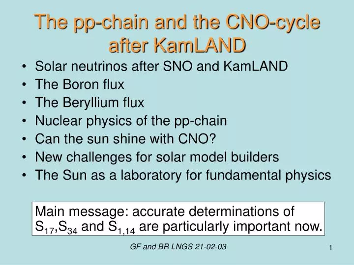the pp chain and the cno cycle after kamland