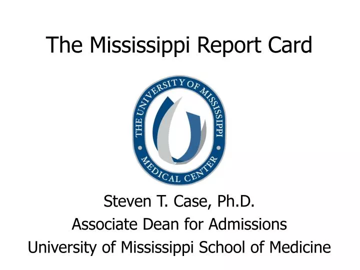 the mississippi report card