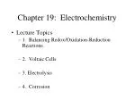 Chapter 19: Electrochemistry - slide 1