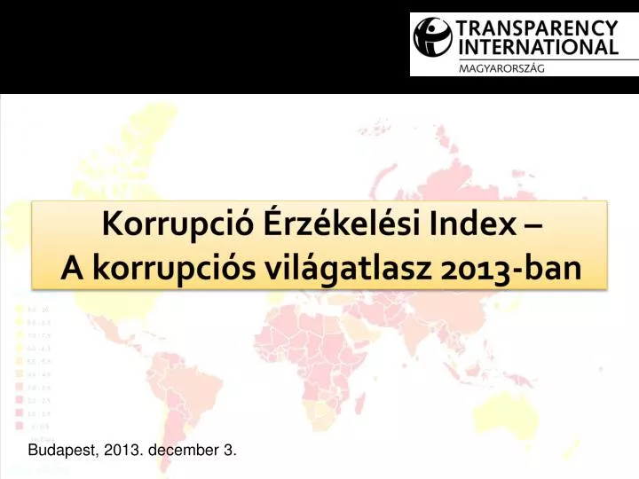 korrupci rz kel si index a korrupci s vil gatlasz 2013 ban
