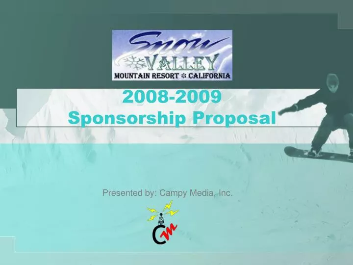 2008 2009 sponsorship proposal