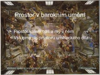 prostor v barokn m um n