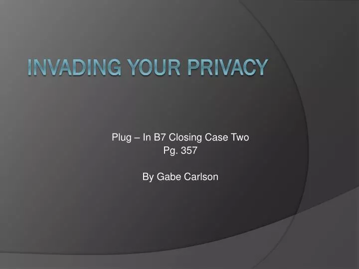 plug in b7 closing case two pg 357 by gabe carlson
