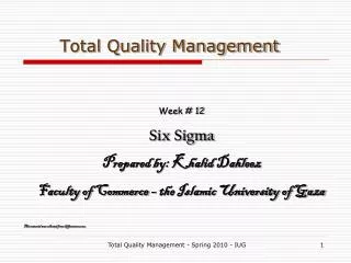 Total Quality Management