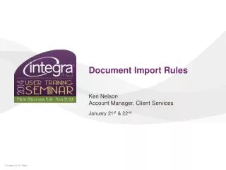 Document Import Rules