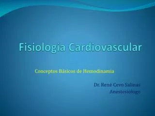 fisiolog a cardiovascular