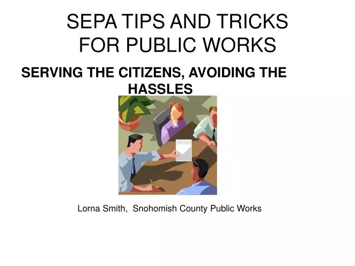 sepa tips and tricks for public works