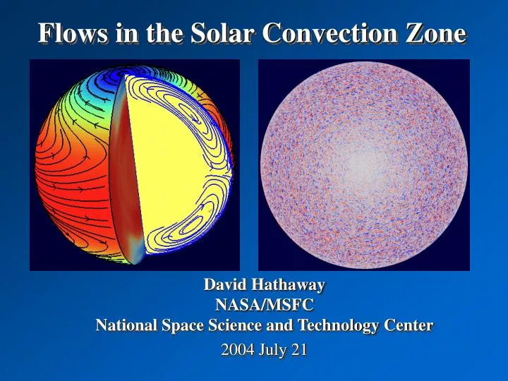 flows in the solar convection zone
