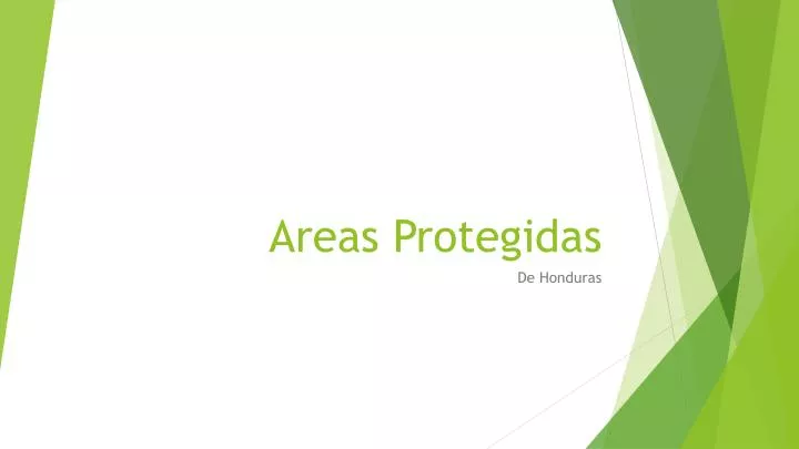 areas protegidas