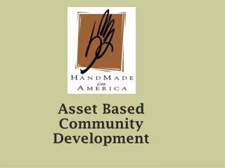 Asset Based Community Development