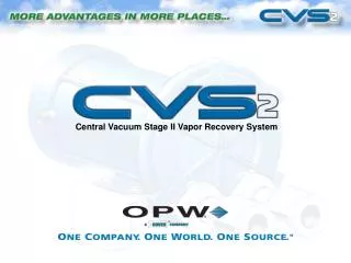 Central Vacuum Stage II Vapor Recovery System