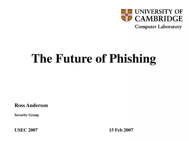 the future of phishing