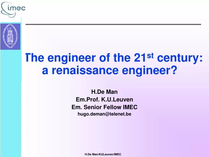 tthe engineer of the 21 st century a renaissance engineer
