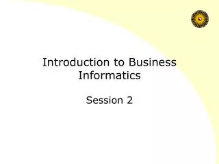 Introduction to Business Informatics