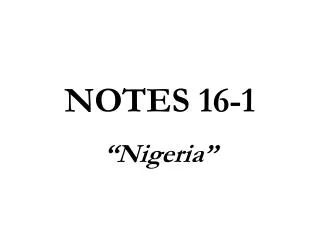 NOTES 16-1