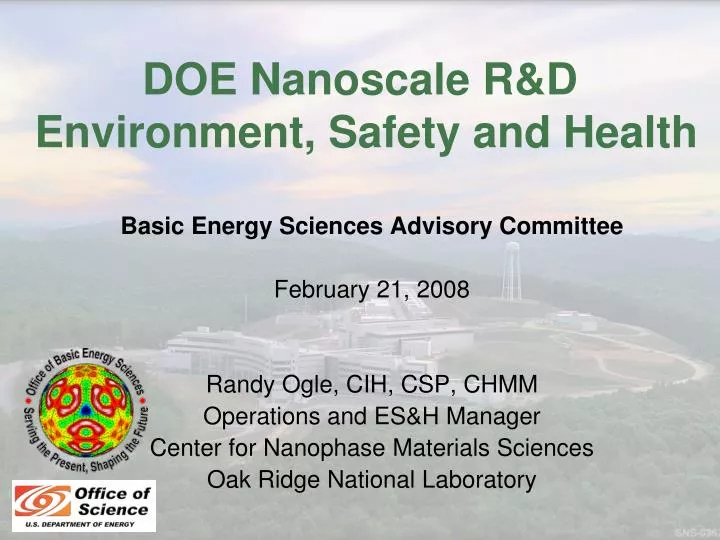doe nanoscale r d environment safety and health