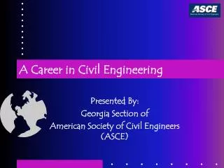 A Career in Civil Engineering