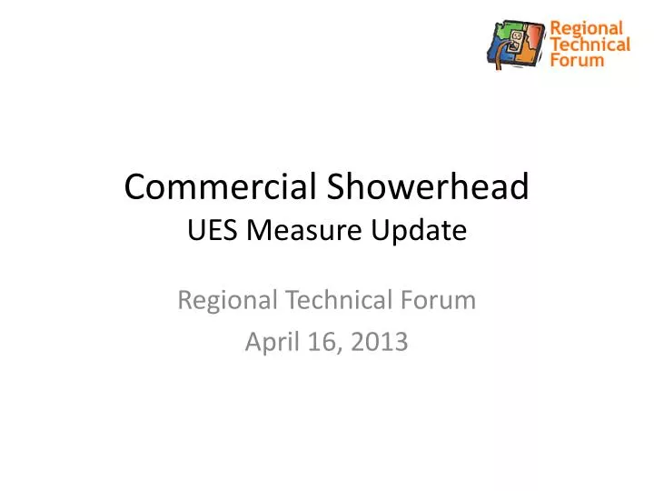 commercial showerhead ues measure update