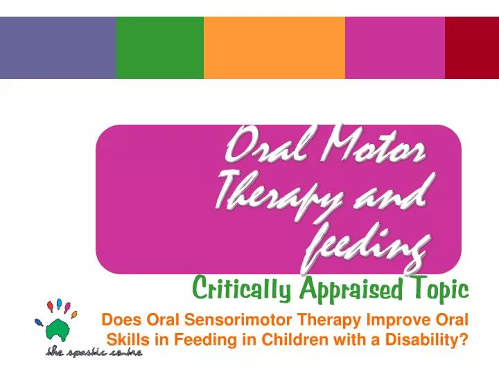 oral motor therapy and feeding