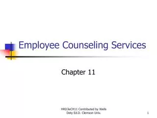 Employee Counseling Services