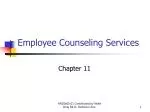 Employee Counseling Services - slide 1