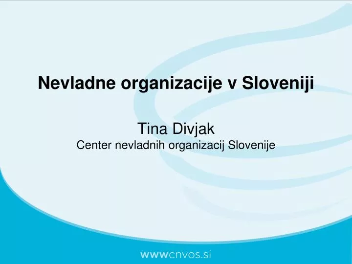 nevladne organizacije v sloveniji tina divjak center nevladnih organizacij slovenije