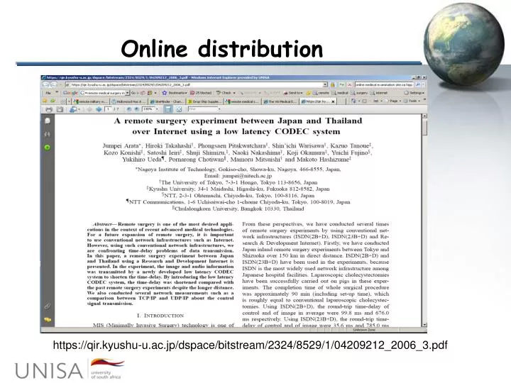 online distribution